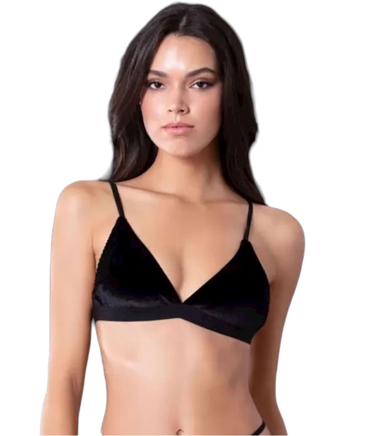 Bralette Τριγωνάκι απο βελούδο