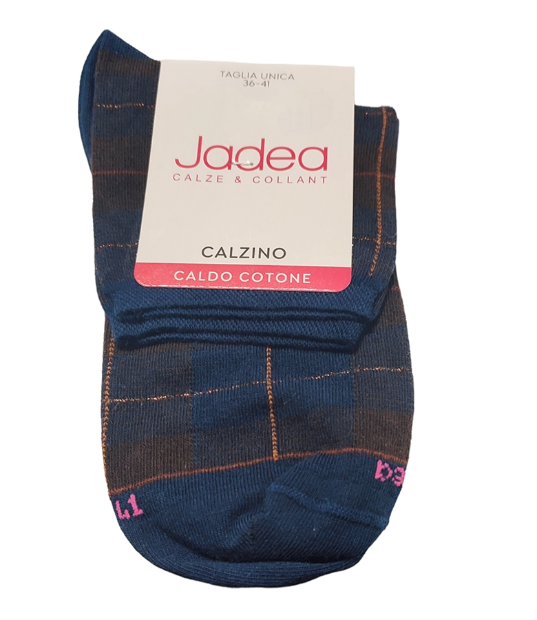 Jadea Γυναικεία Κάλτσα Κοντή Καρώ
