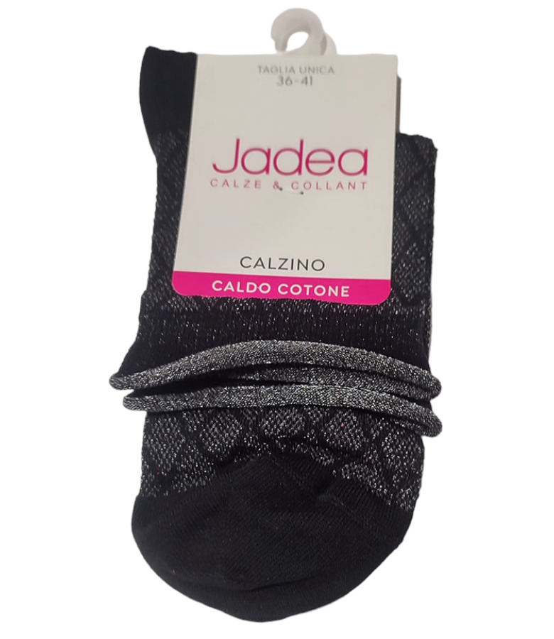 Jadea Γυναικεία Κάλτσα Κοντή Γυαλιστερή Ζακάρ