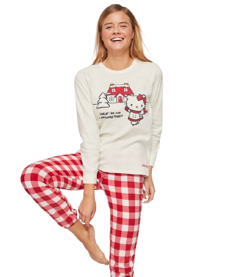 Γυναικεία Fleece Πιτζάμα Hello Kitty