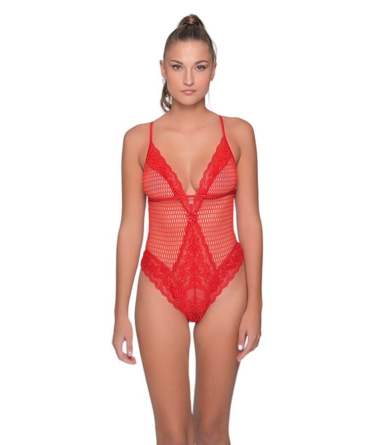 Milena Sexy Διχτυωτό Κορμάκι Brazil