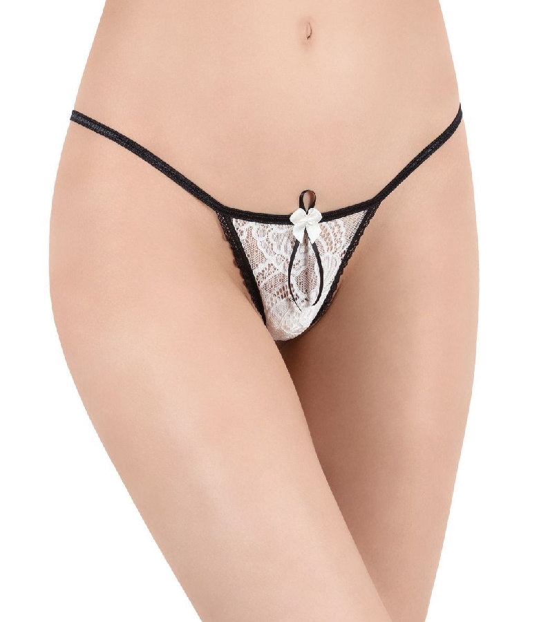 Milena Γυναικείο Σλιπ G-String Micro Lace