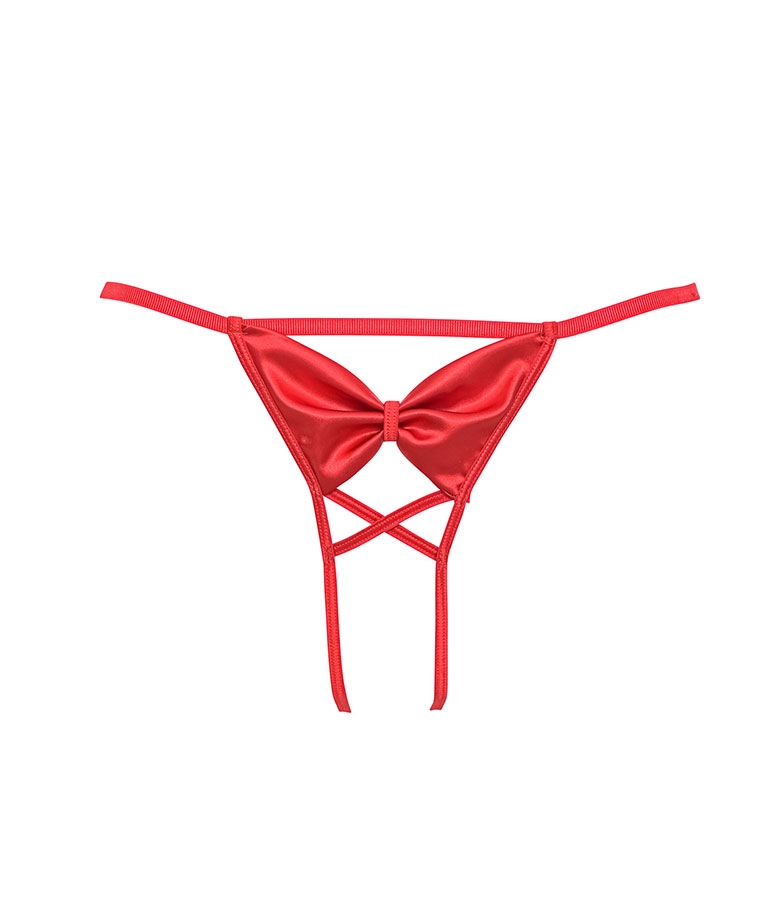 Milene G-String Open Crotch Σατέν
