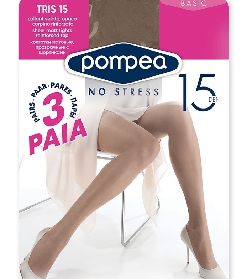 Pompea Woman's Tights 15DEN 3Pack