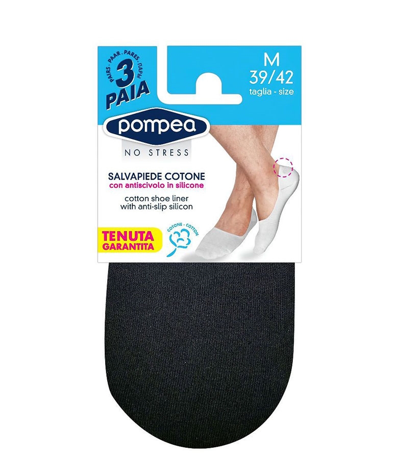 Pompea Γυναικεία Κάλτσα Σουμπά Βαμβακερη 3Pack