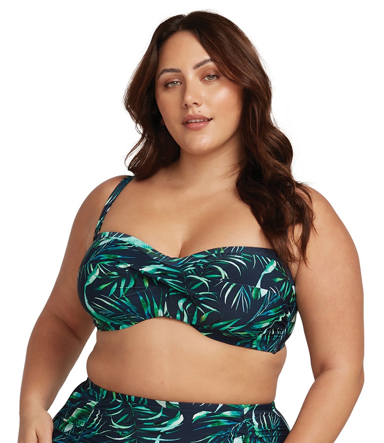 Strapless Μαγιό Σουτιέν Cup D/DD Palmspiration Bandeau