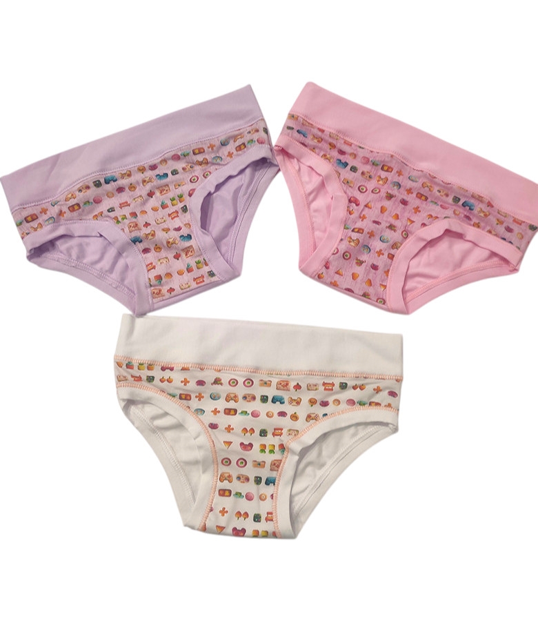 Βαμβακερό Εσώρουχο για Κορίτσι 3Pack