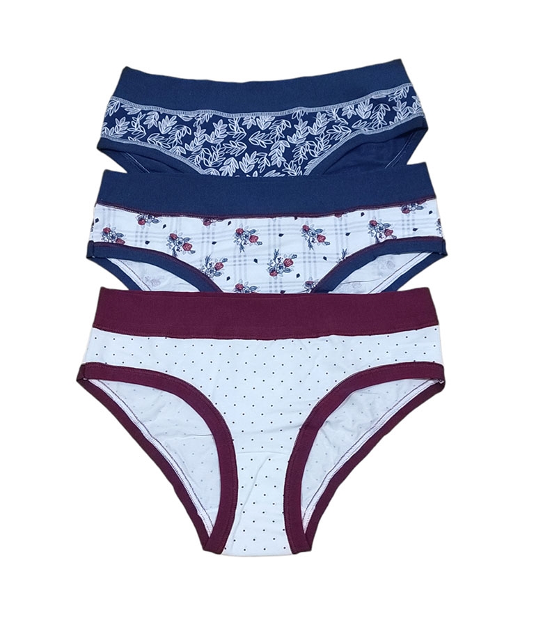 Cotonella Γυναικείο Mini Slip Βαμβακερό 3Pack