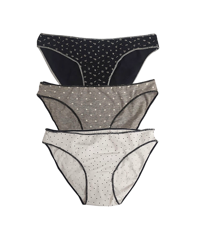 Cotonella Γυναικείο Mini Slip Βαμβακερό 3Pack
