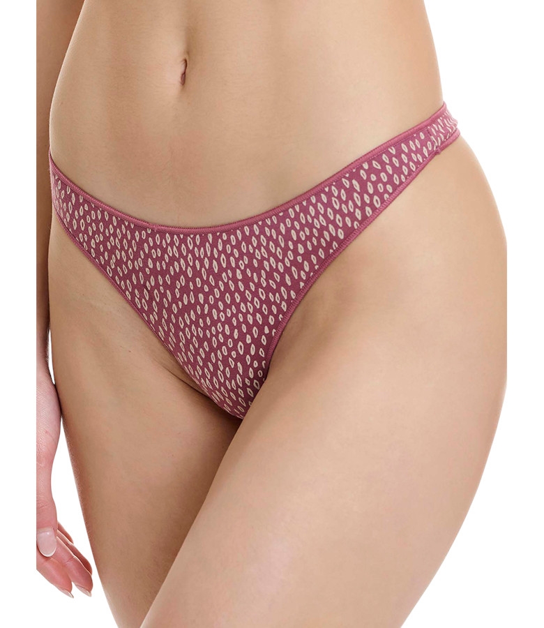 Γυναικείο String Bamboo με Σχέδιο Figs 2Pack