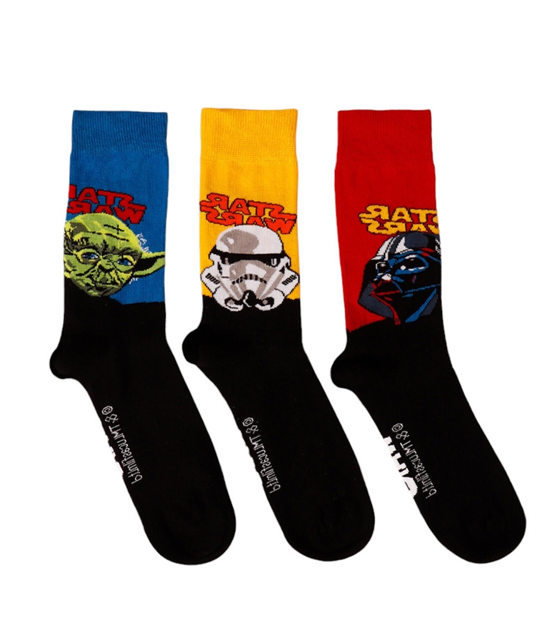 Ανδρικές Βαμβακερές Κάλτσες Star Wars 3Pack