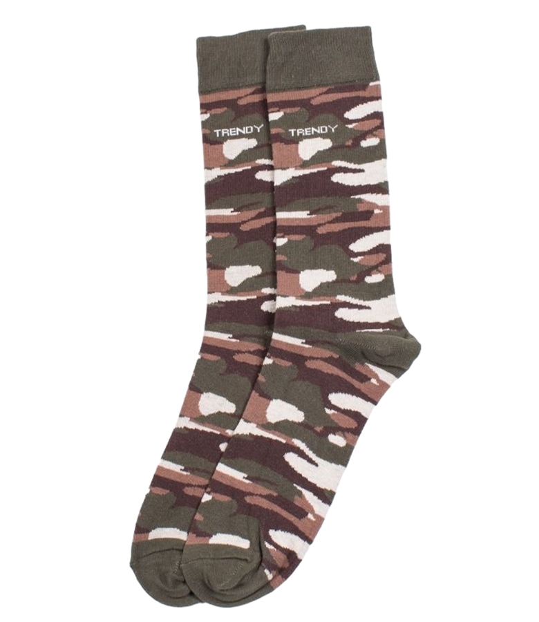 Trendy Ανδρική Κάλτσα Σχέδιο Militair