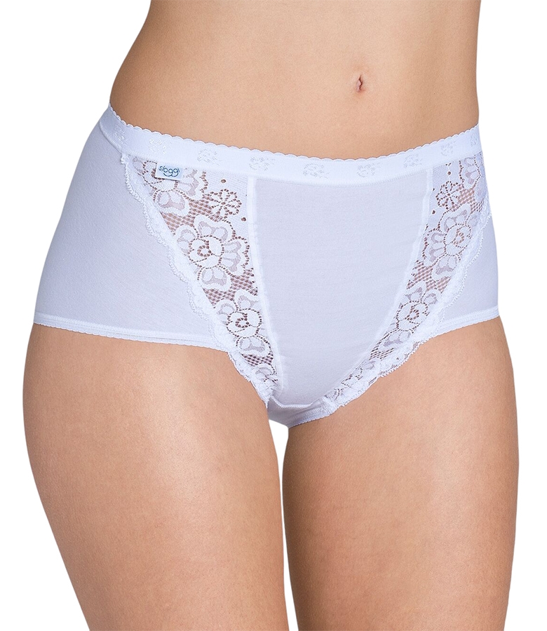 Sloggi Γυναικείο Ψηλόμεσο Boxer με Δαντέλα Chic Maxi