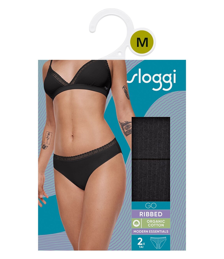 Woman's Cotton Tai Sloggi GO Ribbed 2Pack