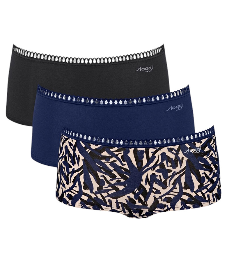 Sloggi Γυναικείο Boxer Gο Crush Short 3Pack