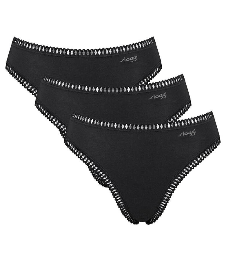 Sloggi Γυναικείο Ψηλόμεσο Σλιπ Gο Crush High Leg 3Pack