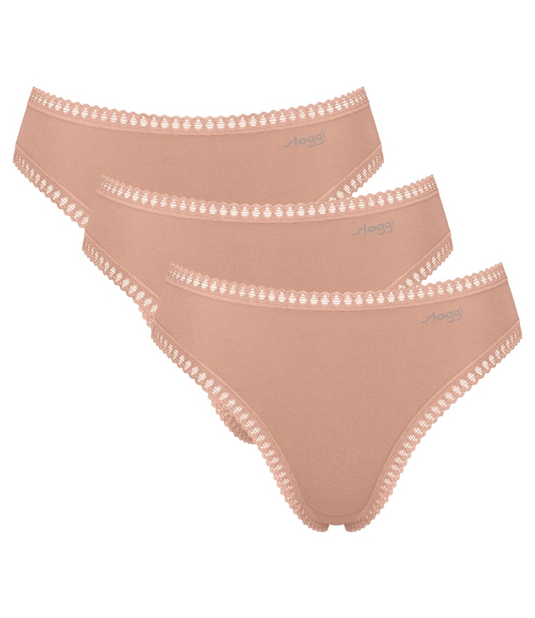 Sloggi Γυναικείο Ψηλόμεσο Σλιπ Gο Crush High Leg 3Pack