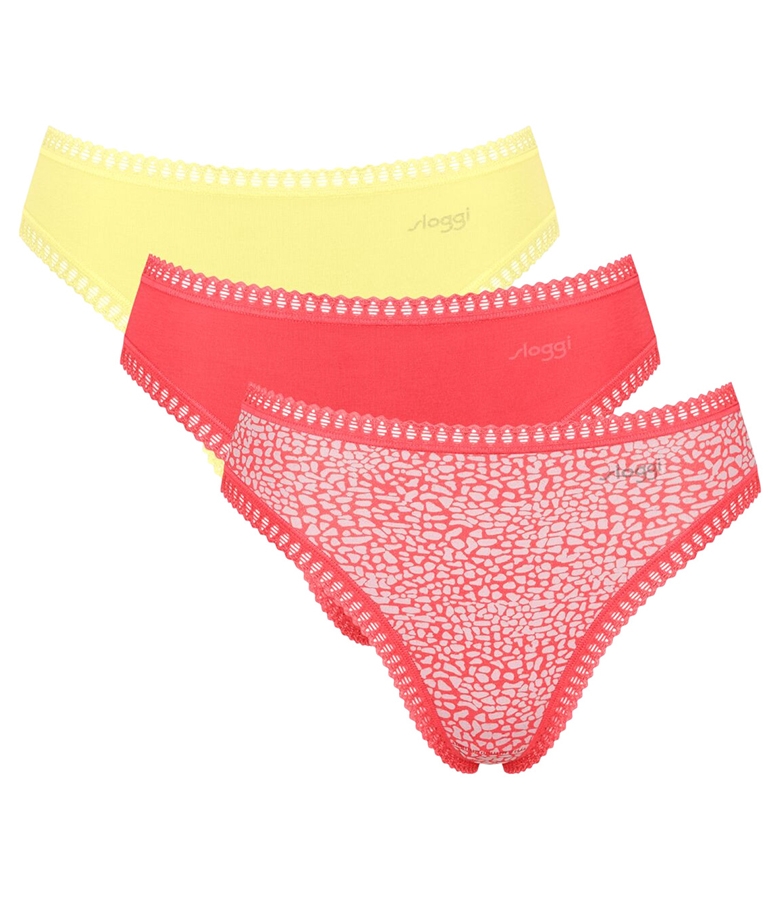 Sloggi Γυναικείο Ψηλόμεσο Σλιπ Gο Crush High Leg 3Pack