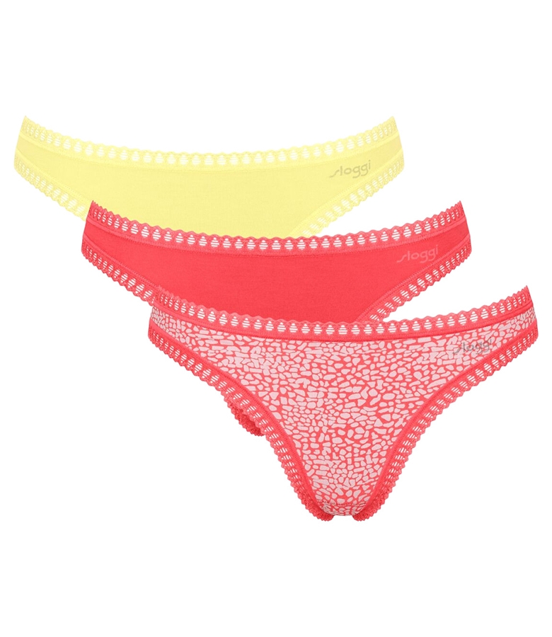 Sloggi Γυναικείο Brazil Gο Crush String 3Pack