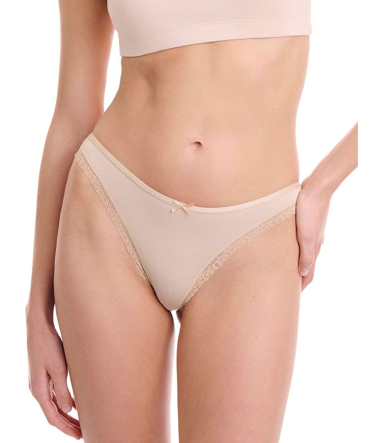Γυναικεία Tanga από Bamboo με Δαντέλα 2Pack
